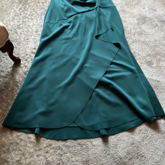 Women’s Plus Size Winter Green Gown - Picture 3 of 9